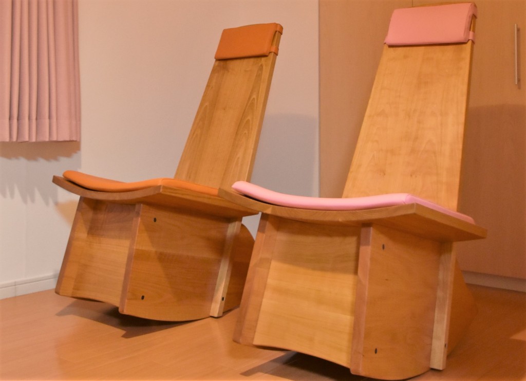 オーダーメイド家具 よもぎ蒸しチェア【桜/サクラ】無垢 ロッキング  