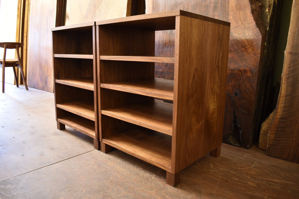 オーダーメイド オーディオラック【ブラックウォールナット】無垢  